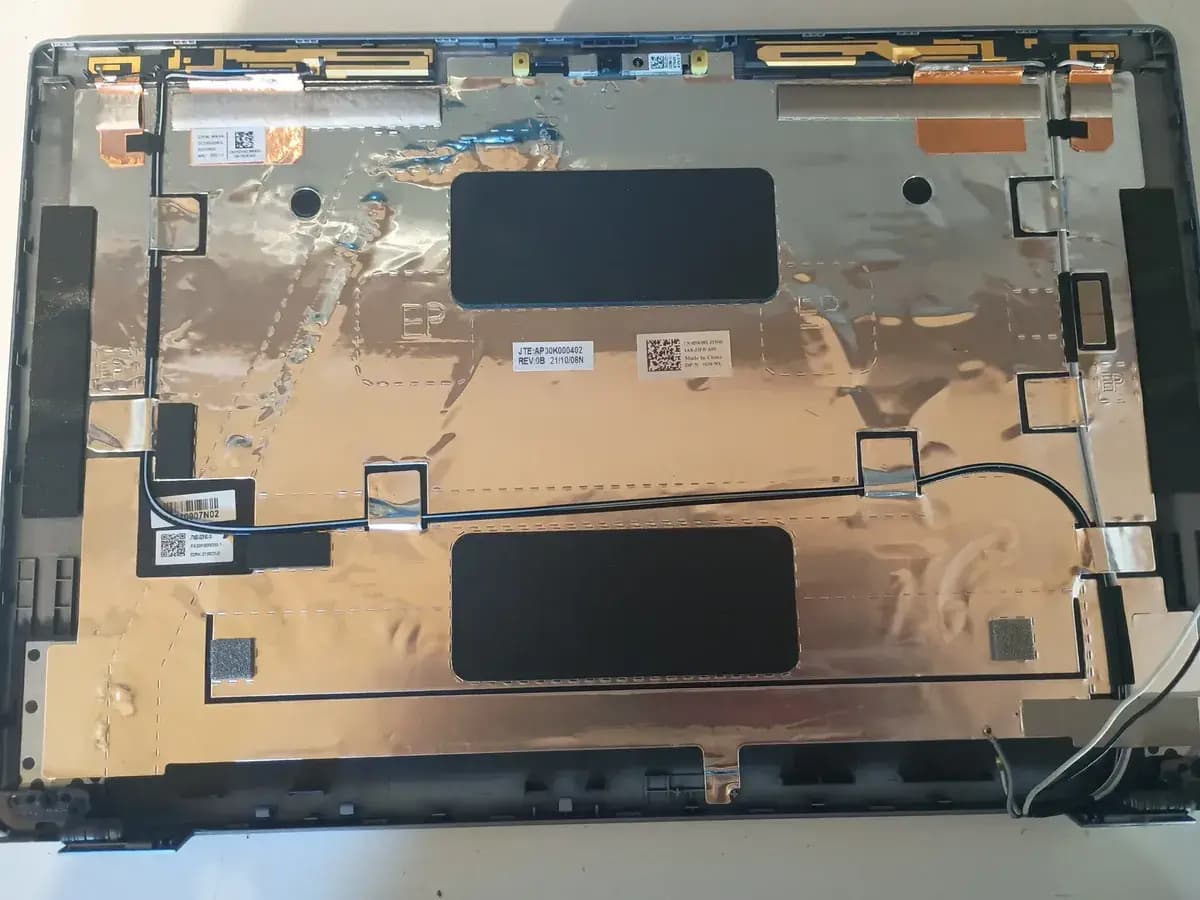 Lote Carcasa Pantalla Dell Latitude 5420 Bezel Bisagras Negro