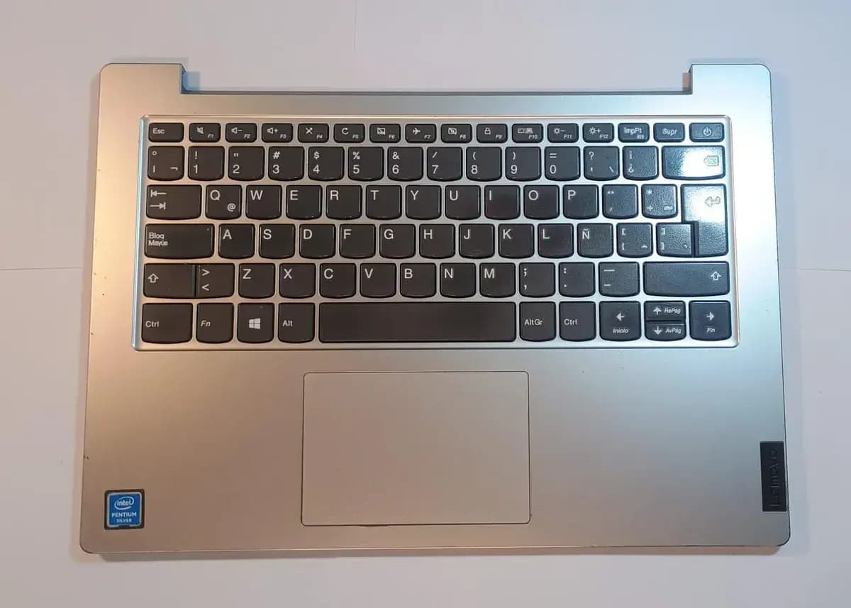 Carcasa Palmrest Teclado Lenovo Ideapad 1 14igl05 5cb0x56971 Plateado