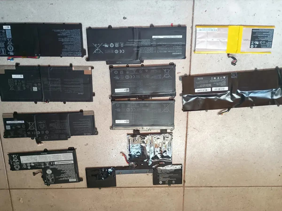 Lote 11 Baterias Internas Notebook Hp Asus Acer A Revisar Negro