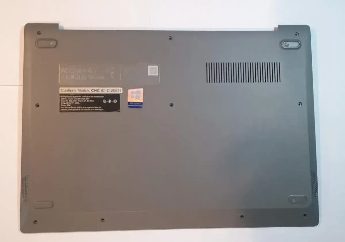 Carcasa Base Inferior Lenovo Ideapad 1 14igl05 81vu Gris Oscuro