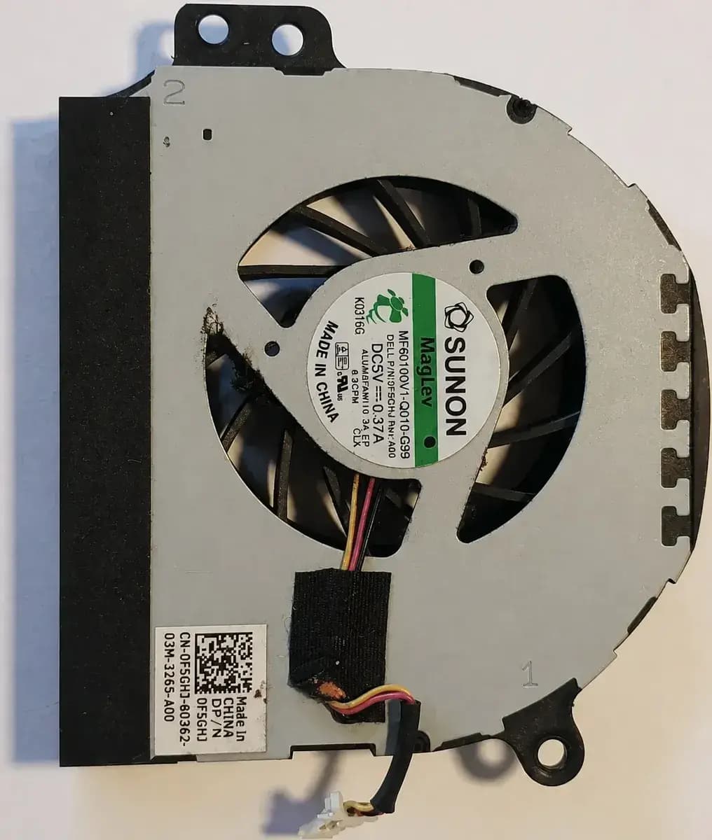 Cooler Notebook Dell 0f5ghj Sunon Mf60100v1-q010-g99 Usado