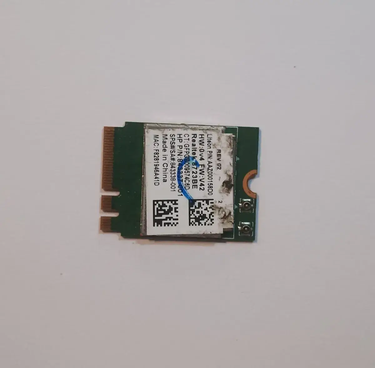 Placa Wifi Bt M.2 Notebook Realtek Rtl8723be 843338 Usada
