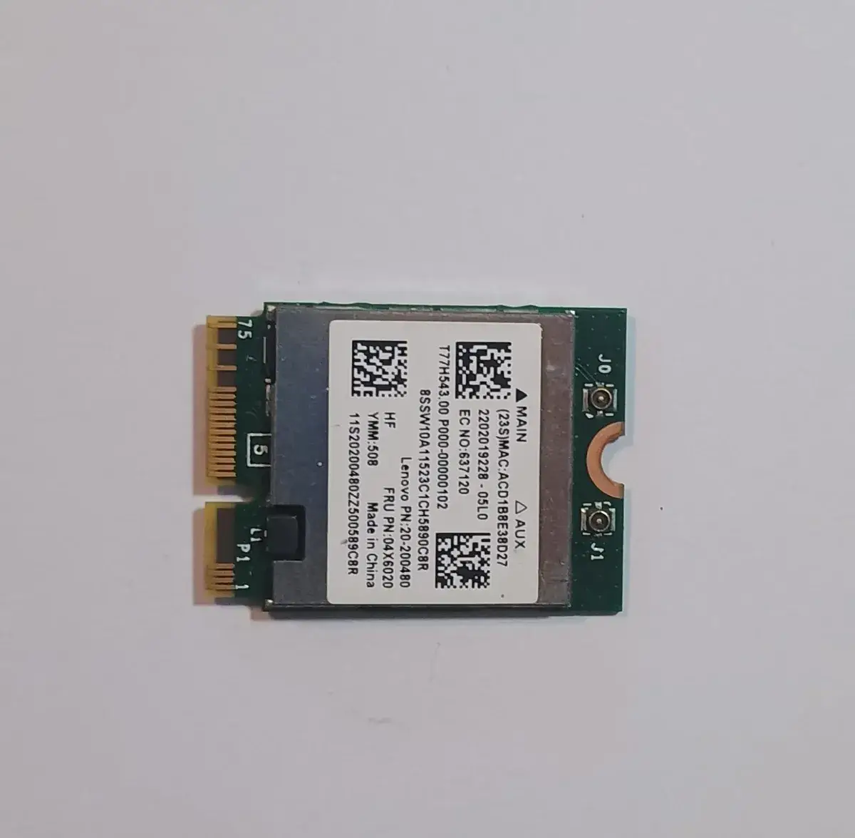 Placa Wifi Bluetooth M2 Ngff Notebook Lenovo Fru 04x6020