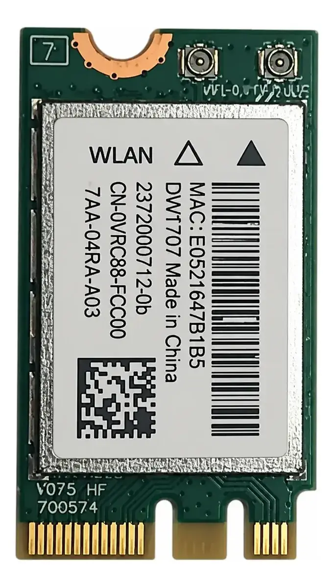 Placa Wifi Bluetooth Dell Dw1707 Qcnfa335 M.2 Vrc88 Inspiron