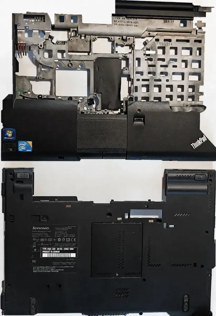 Palmrest Y Base Inferior Lenovo Thinkpad T410 Fru 60y5472 Negro